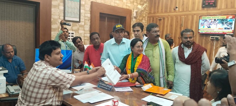 BJD,BJP and congress LS candidates file nominations in Dhenkanal